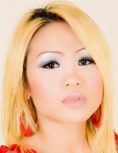 Rare blonde thai bargirl posing sexily